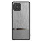 For Huawei nova 8 SE Shang Rui Wood Grain Skin PU + TPU Shockproof Case(Grey) - 1