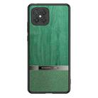 For Huawei nova 8 SE Shang Rui Wood Grain Skin PU + TPU Shockproof Case(Green) - 1