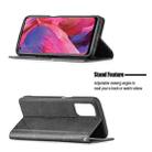For OPPO A74 5G / A93 5G / A54 5G Rhombus Texture Horizontal Flip Magnetic Leather Case with Holder & Card Slots(Black) - 5