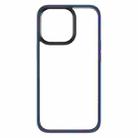 For iPhone 13 ROCK PC + TPU Udun Transparent Protective Case(Blue) - 1