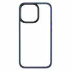 For iPhone 13 Pro Max ROCK PC + TPU Udun Transparent Protective Case (Blue) - 1