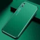 For iPhone X / XS Cool Frosted Metal TPU Shockproof Case(Green) - 1