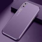 For iPhone X / XS Cool Frosted Metal TPU Shockproof Case(Purple) - 1