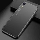 Cool Frosted Metal TPU Shockproof Case For iPhone XR(Black) - 1