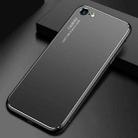 For iPhone SE 2022 / SE 2020 / 8 / 7 Cool Frosted Metal TPU Shockproof Case(Black) - 1