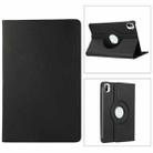 For Xiaomi Pad 5 Pro / Pad 5 360 Degree Rotation Litchi Texture Flip Leather Case with Holder(Black) - 1