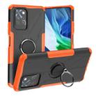 For Infinix Note 10 Pro Armor Bear Shockproof PC + TPU Protective Case with Ring Holder(Orange) - 1