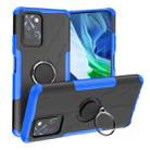 For Infinix Note 10 Pro Armor Bear Shockproof PC + TPU Protective Case with Ring Holder(Blue) - 1