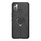 For Tecno Spark 7 Armor Bear Shockproof PC + TPU Protective Case with Ring Holder(Black) - 2