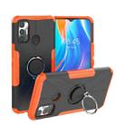 For Tecno Spark 7 Armor Bear Shockproof PC + TPU Protective Case with Ring Holder(Orange) - 1