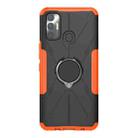 For Tecno Spark 7 Armor Bear Shockproof PC + TPU Protective Case with Ring Holder(Orange) - 2