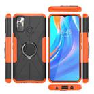 For Tecno Spark 7 Armor Bear Shockproof PC + TPU Protective Case with Ring Holder(Orange) - 6