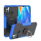 For Tecno Spark 7 Armor Bear Shockproof PC + TPU Protective Case with Ring Holder(Blue) - 1