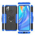 For Tecno Spark 7 Armor Bear Shockproof PC + TPU Protective Case with Ring Holder(Blue) - 6