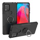 For Motorola Moto G Stylus 5G Armor Bear Shockproof PC + TPU Protective Case with Ring Holder(Black) - 1