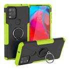 For Motorola Moto G Stylus 5G Armor Bear Shockproof PC + TPU Protective Case with Ring Holder(Green) - 1