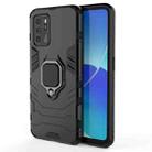 For OPPO Reno6 Z Shockproof PC + TPU Protective Case with Magnetic Ring Holder(Black) - 1