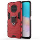 For Huawei nova 8i Foreign Version Shockproof PC + TPU Protective Case with Magnetic Ring Holder(Red) - 1
