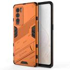 For OPPO Realme GT Explorer Master Punk Armor 2 in 1 PC + TPU Shockproof Case with Invisible Holder(Orange) - 1