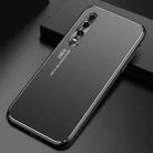 For Huawei P30 Cool Frosted Metal TPU Shockproof Case(Black) - 1