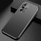 For Huawei P40 Cool Frosted Metal TPU Shockproof Case(Black) - 1