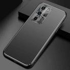 For Huawei P40 Pro Cool Frosted Metal TPU Shockproof Case(Black) - 1