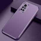 For Huawei nova 8 Cool Frosted Metal TPU Shockproof Case(Purple) - 1