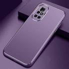 For Huawei nova 8 Pro Cool Frosted Metal TPU Shockproof Case(Purple) - 1