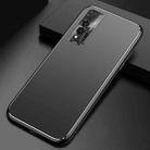 For Huawei nova 6 Cool Frosted Metal TPU Shockproof Case(Black) - 1