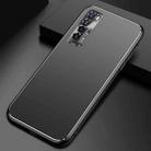 For Huawei nova 7 Cool Frosted Metal TPU Shockproof Case(Black) - 1