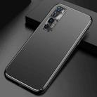 For Huawei nova 7 Pro Cool Frosted Metal TPU Shockproof Case(Black) - 1