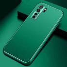 For Huawei nova 7 SE Cool Frosted Metal TPU Shockproof Case(Green) - 1