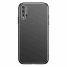 For Huawei nova 5 Cool Frosted Metal TPU Shockproof Case(Black) - 1