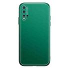 For Huawei nova 5 Cool Frosted Metal TPU Shockproof Case(Green) - 1
