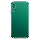 For Huawei nova 5 Pro Cool Frosted Metal TPU Shockproof Case(Green) - 1