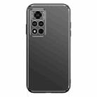 For Honor V40 5G Cool Frosted Metal TPU Shockproof Case(Black) - 1