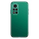 For Honor V40 5G Cool Frosted Metal TPU Shockproof Case(Green) - 1