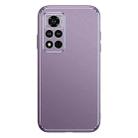 For Honor V40 5G Cool Frosted Metal TPU Shockproof Case(Purple) - 1