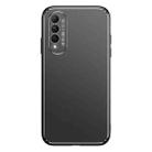 For Honor X20 Cool Frosted Metal TPU Shockproof Case(Black) - 1