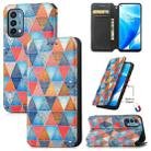 For OnePlus Nord N200 5G Colorful Magnetic Horizontal Flip PU Leather Case with Holder & Card Slot & Wallet(Rhombus Mandala) - 1