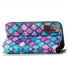 For Samsung Galaxy S20 FE Colorful Magnetic Horizontal Flip PU Leather Case with Holder & Card Slot & Wallet(Purple Scales) - 4