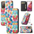 For Samsung Galaxy S20 FE Colorful Magnetic Horizontal Flip PU Leather Case with Holder & Card Slot & Wallet(Magic Space) - 1