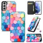 For Samsung Galaxy S21+ 5G Colorful Magnetic Horizontal Flip PU Leather Case with Holder & Card Slot & Wallet(Colorful Cube) - 1
