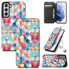 For Samsung Galaxy S21+ 5G Colorful Magnetic Horizontal Flip PU Leather Case with Holder & Card Slot & Wallet(Magic Space) - 1