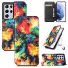 For Samsung Galaxy S21 Ultra 5G Colorful Magnetic Horizontal Flip PU Leather Case with Holder & Card Slot & Wallet(Colorful Cloud) - 1