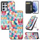 For Samsung Galaxy S21 Ultra 5G Colorful Magnetic Horizontal Flip PU Leather Case with Holder & Card Slot & Wallet(Magic Space) - 1