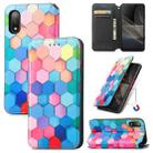 For Sony Xperia Ace II Colorful Magnetic Horizontal Flip PU Leather Case with Holder & Card Slot & Wallet(Colorful Cube) - 1