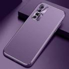 For OPPO Reno3 / K7 Cool Frosted Metal TPU Shockproof Case(Purple) - 1