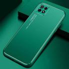 For OPPO Reno4 SE Cool Frosted Metal TPU Shockproof Case(Green) - 1
