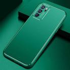 For OPPO Reno6 Pro Cool Frosted Metal TPU Shockproof Case(Green) - 1